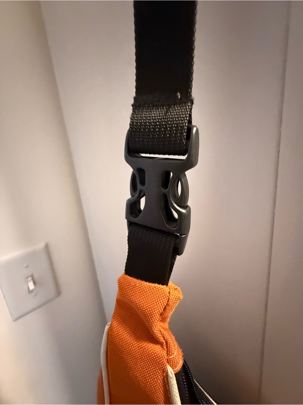 Rugged Outback Orange Black Crossbody Sling Bag Purse Satchel - Picture 7 of 10